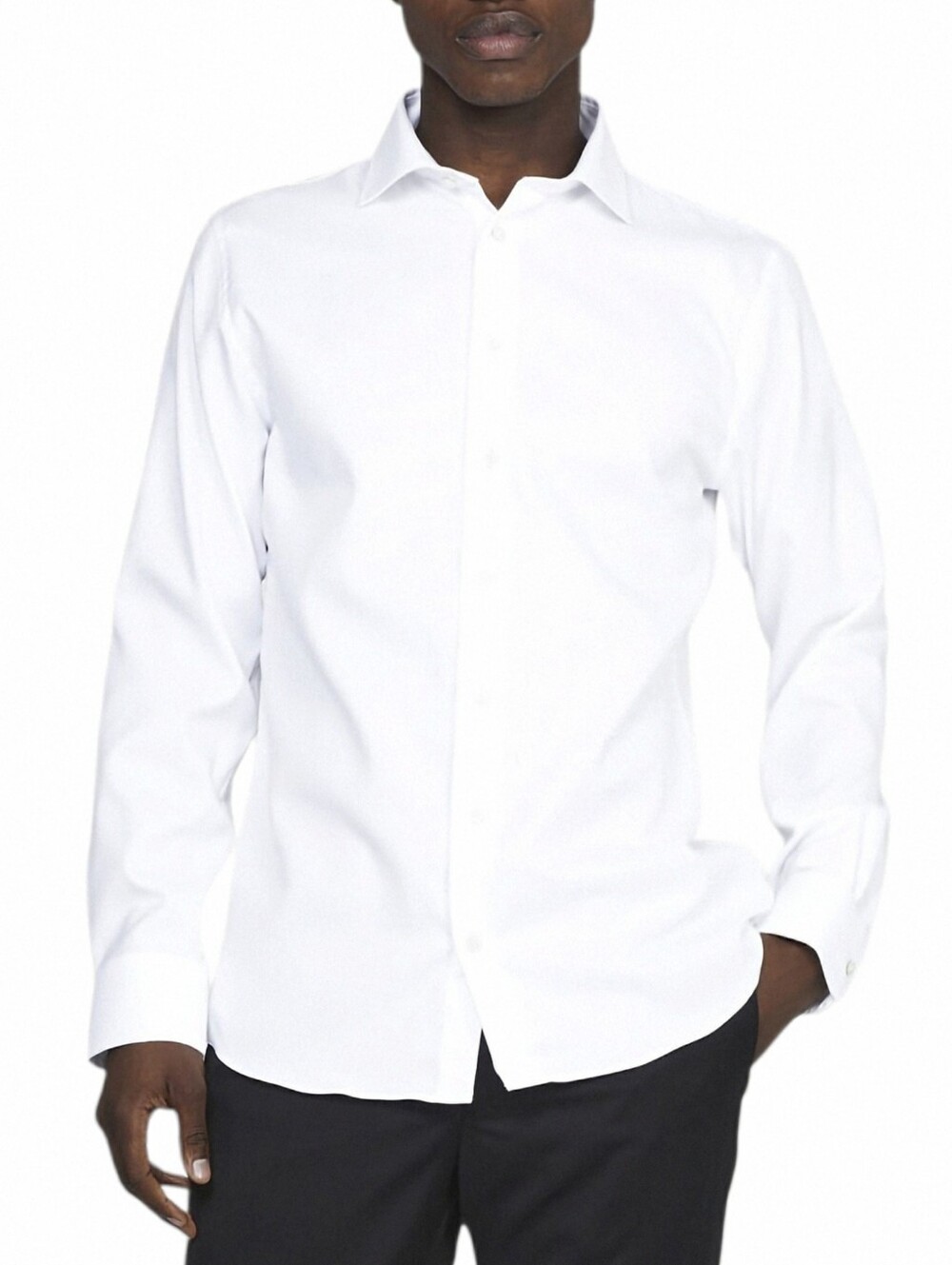 Matinique Marc Dress Shirt Men 39 Medium White Cotton